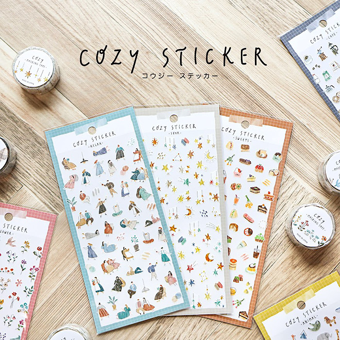 Mind Wave Sticker－Cozy Sticker Series (Japanese Stationery Brand)