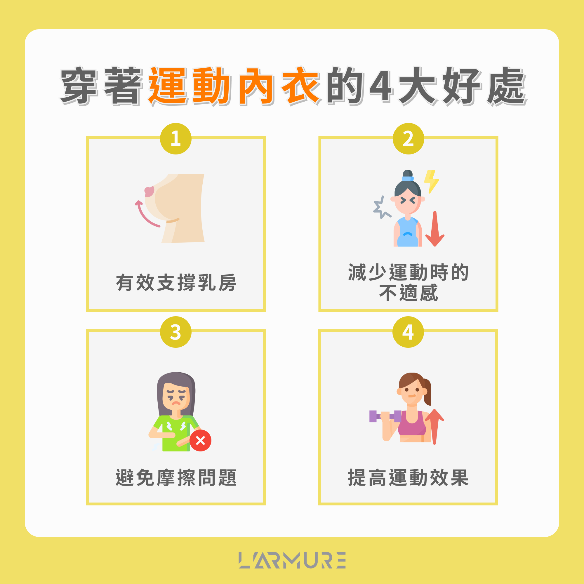 穿著運動內衣的 4 大好處