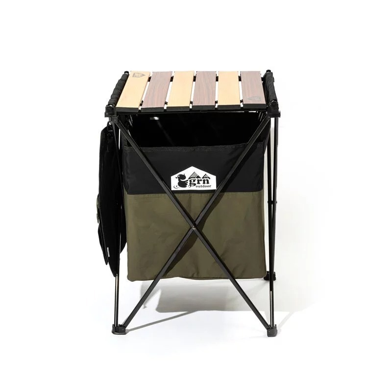 grn outdoor MEKAKUSHI SIDE TABLE 折疊露營邊桌 綠