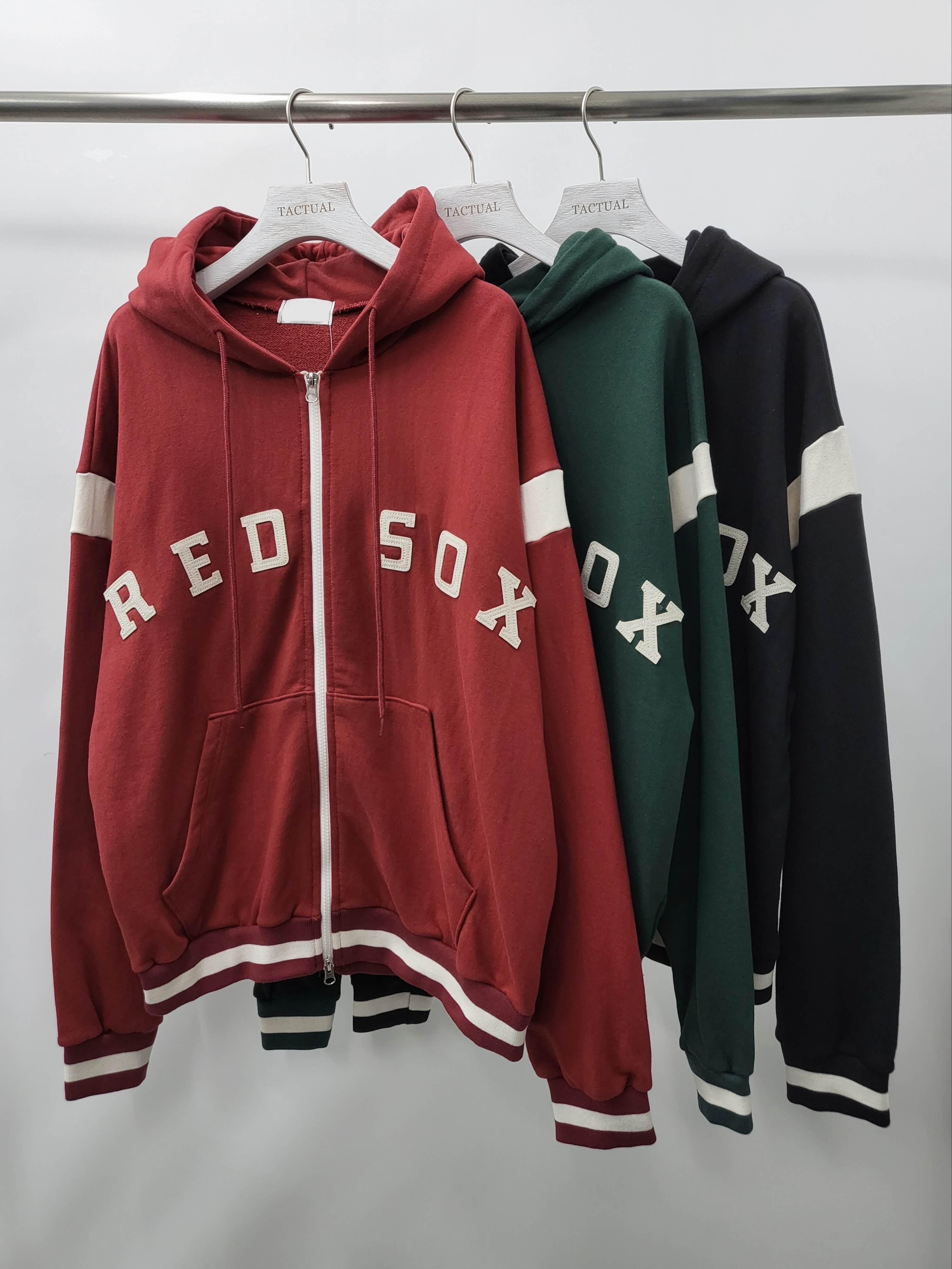 英文字連帽拉鍊外套 JK2388