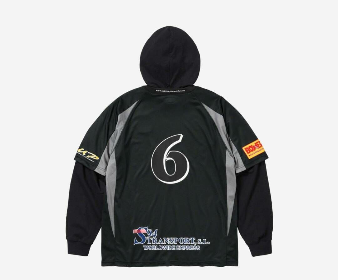 SUPREME HOODED SOCCER JERSEY 足球衣假兩件式長袖