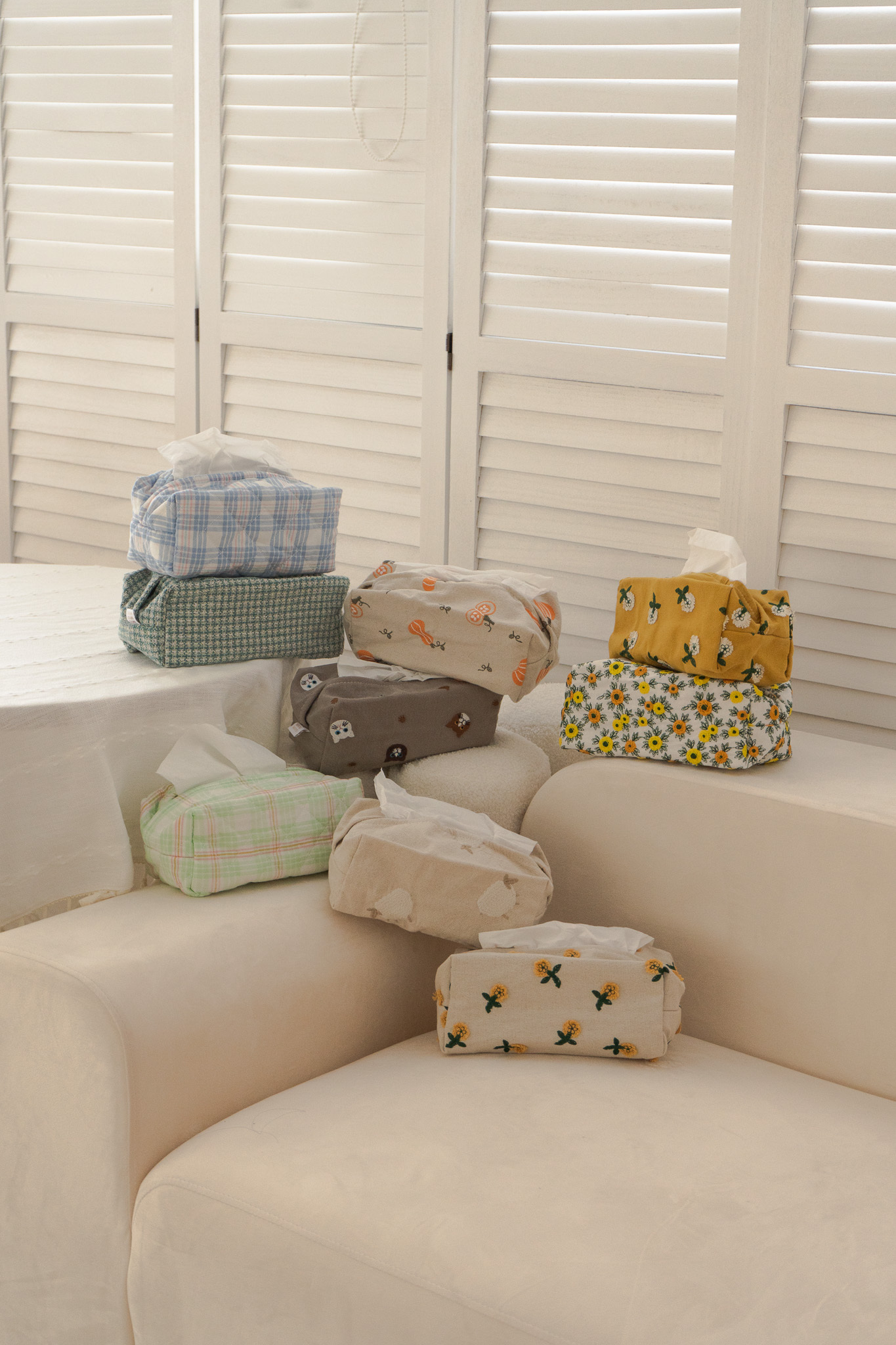 立體刺繡衛生紙套