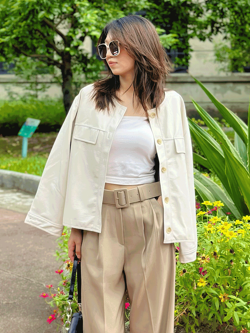 [現貨]率性翻蓋皮革外套 [ 2色 ]