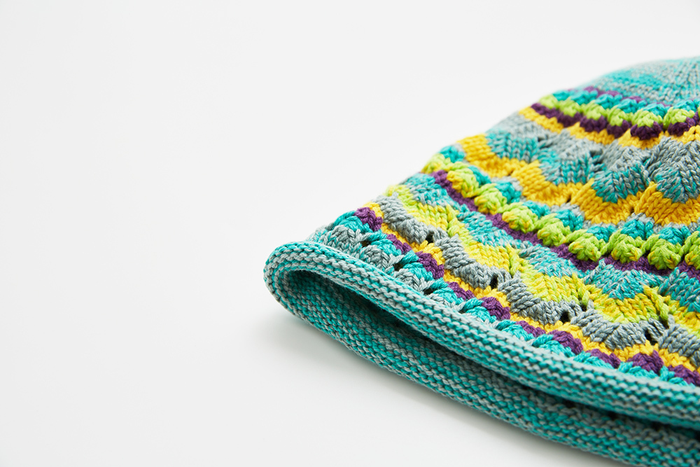 Tangerine Soda Curly-Hem Bucket Hat with Straps