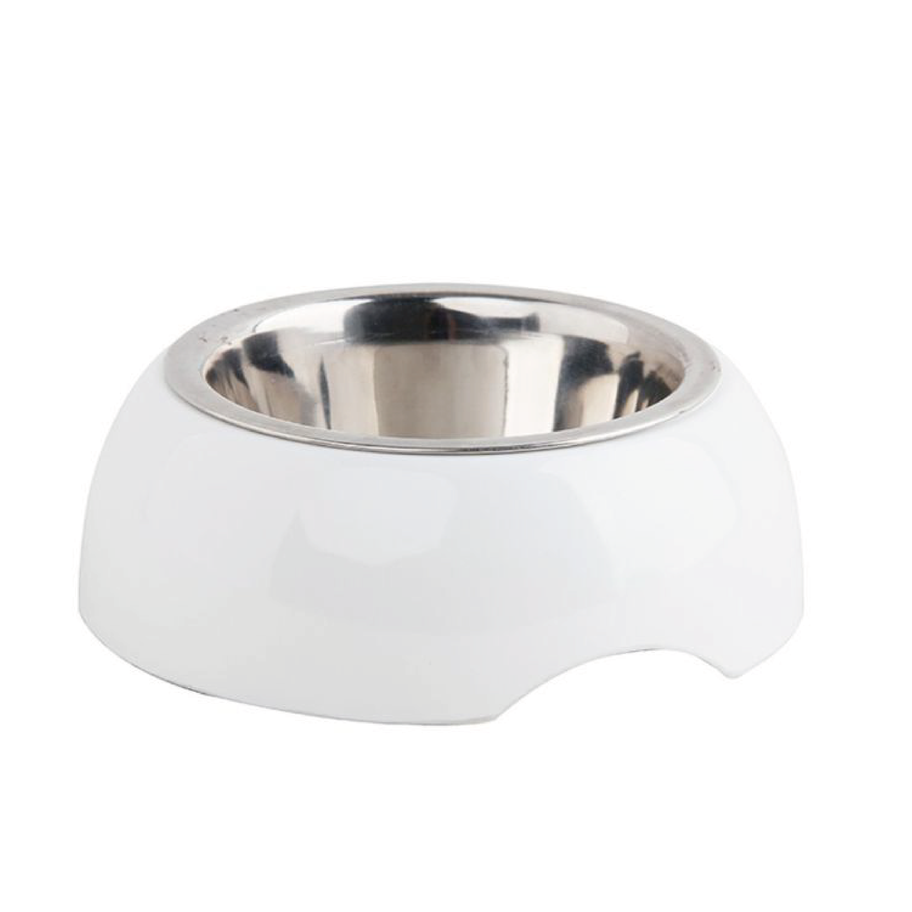 Pawise｜白色不銹鋼餵食器 350ml (No.11032)