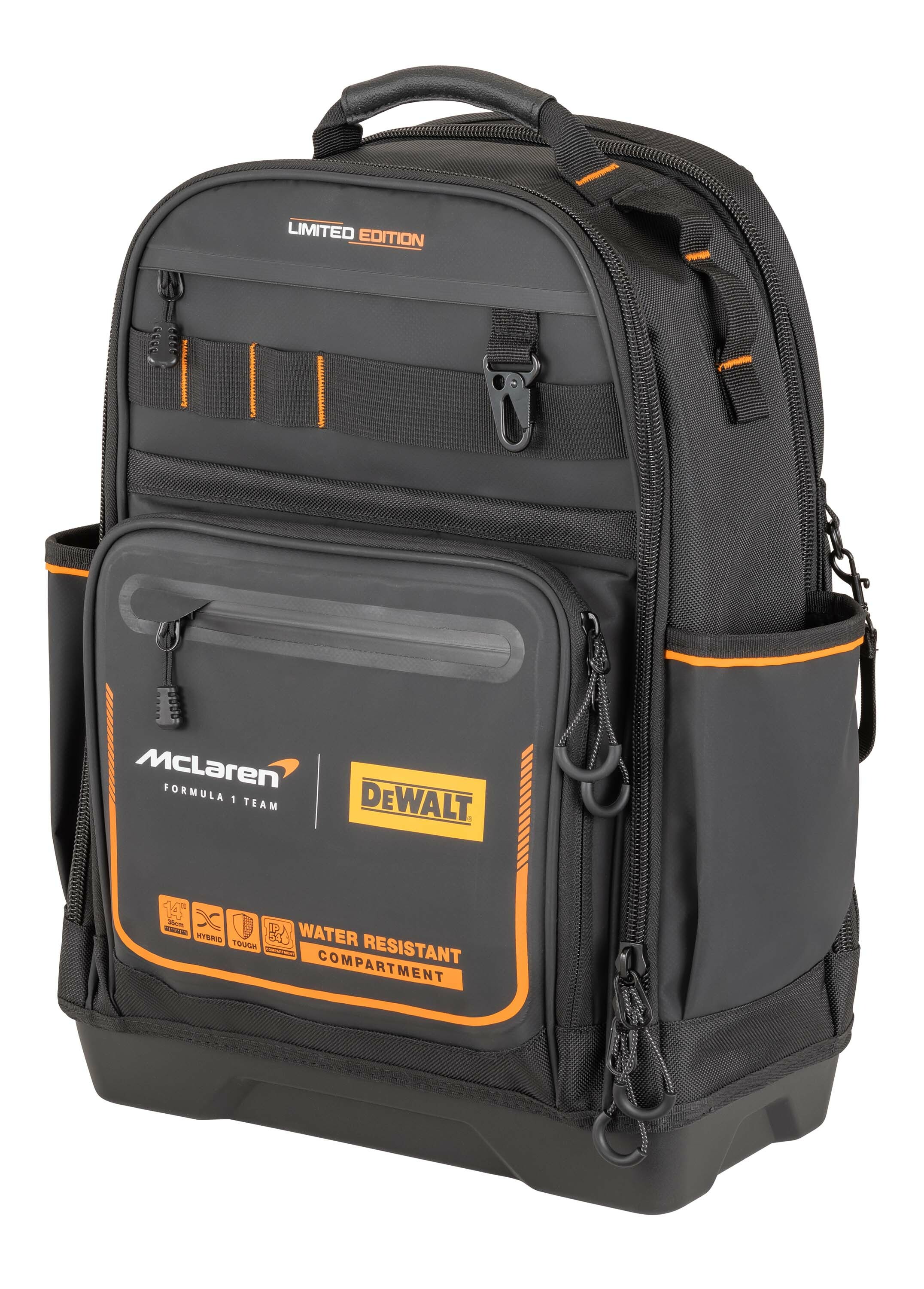 DEWALT 美國 得偉 x McLaren 獨家聯名限量款 F1 專業後背包 DWST60122-1