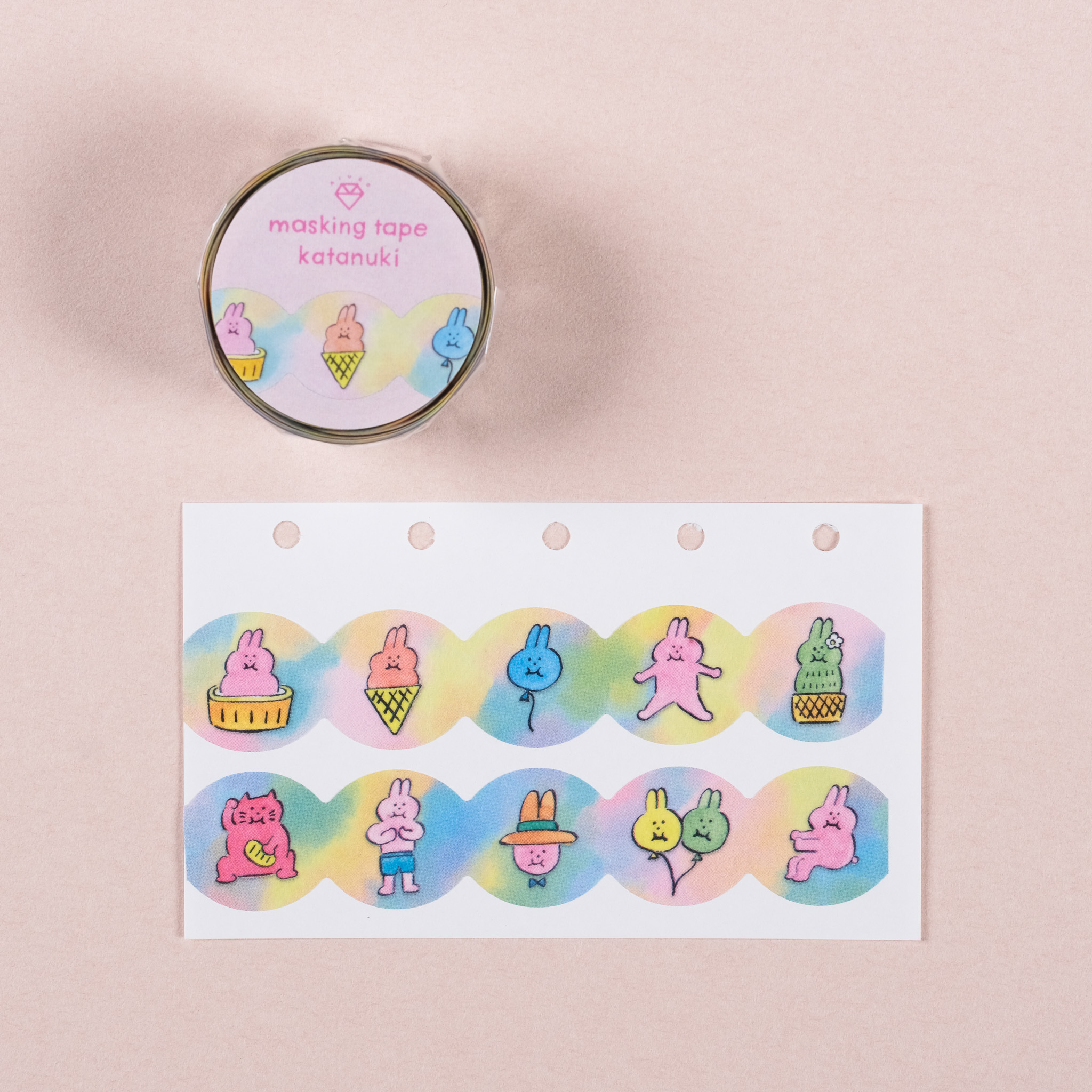 AIUEO Masking tape UB-chan / AIUEO / JAPAN