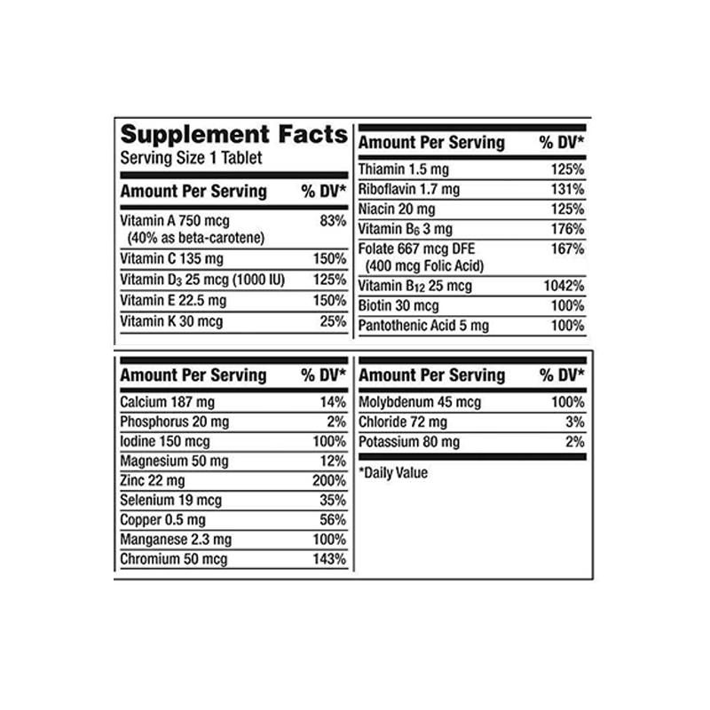 Centrum Silver Adults 50+, 325 Tablets