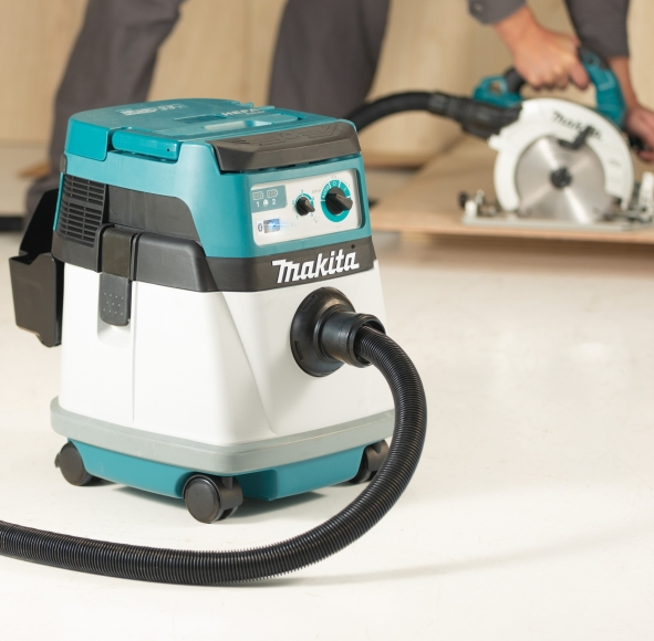 "MAKITA"牧田牌 充電式吸塵機15公升(HEPA過濾網)(藍牙連動)(鋰18Vx2=36V)(淨機)-[DVC154LZX]