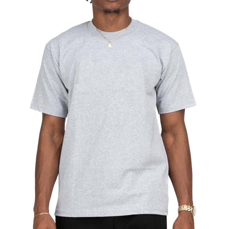 Pro Club HEAVYWEIGHT COTTON 灰 重磅6.5oz 圓領短T 素T 短袖Tee 男女 PROHWTS01C [台灣現貨]