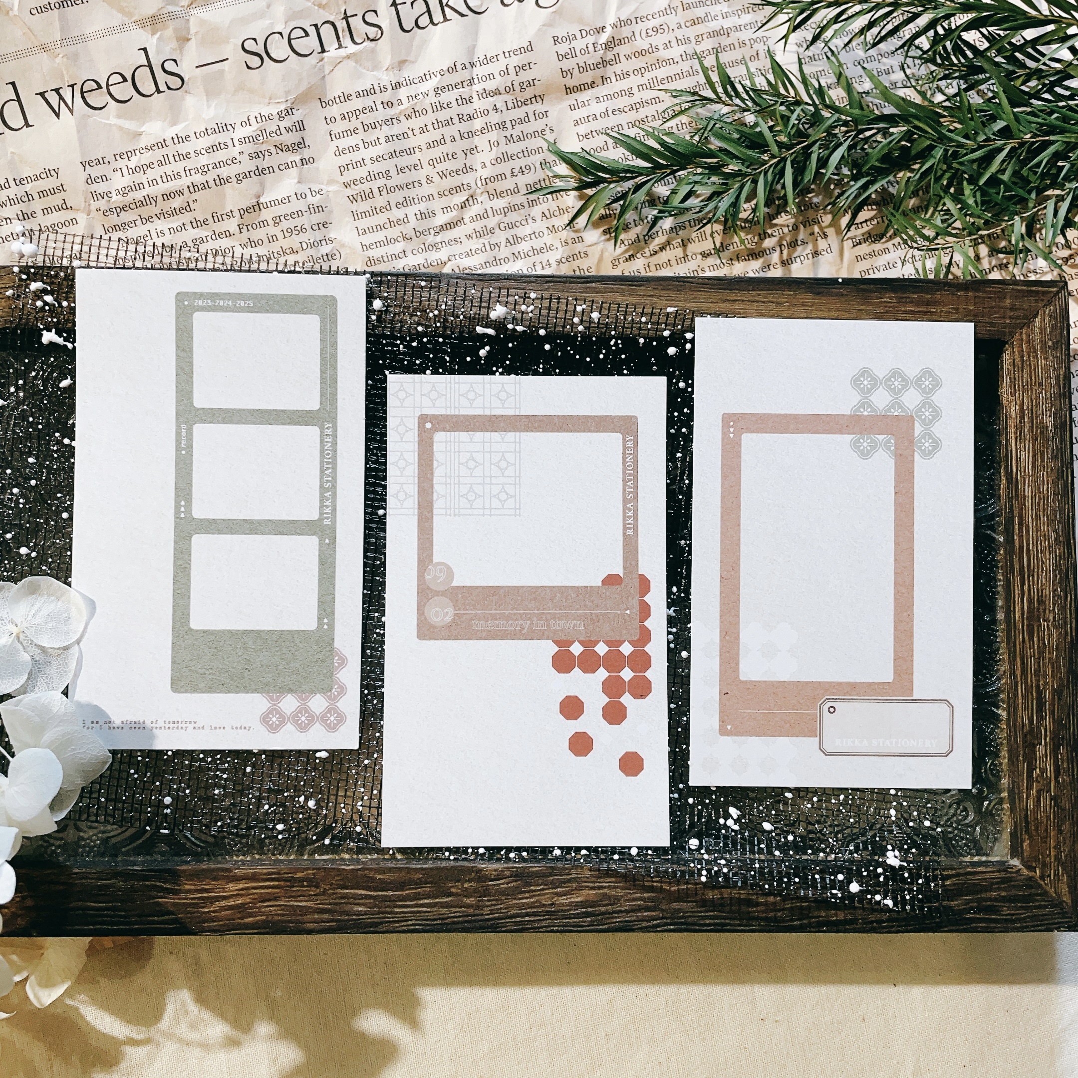 立夏 x 玖拾．記憶迴廊 拼貼素材卡 整包