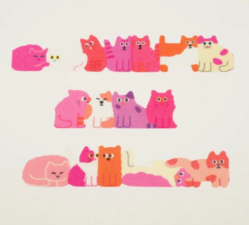 AIUEO - Masking tape Gyu gyu