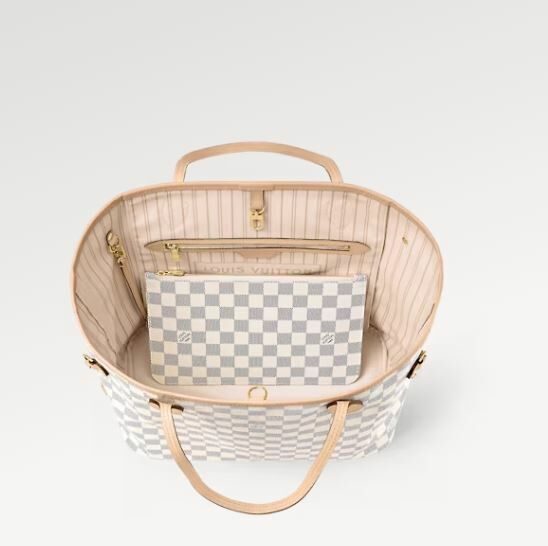 (只限每款3個) NEVERFULL M M   經典Damier Azur 帆布 手袋