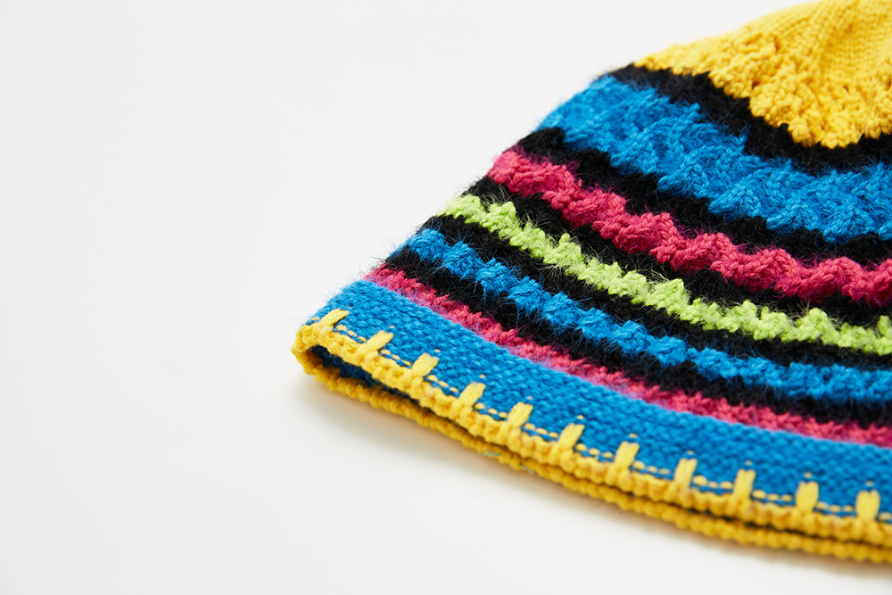 ★THE GREATEST★PATCH KNIT BUCKET 더그레이티스트 웨이브 패치버킷 블랙 | THE GREATEST | KREAM