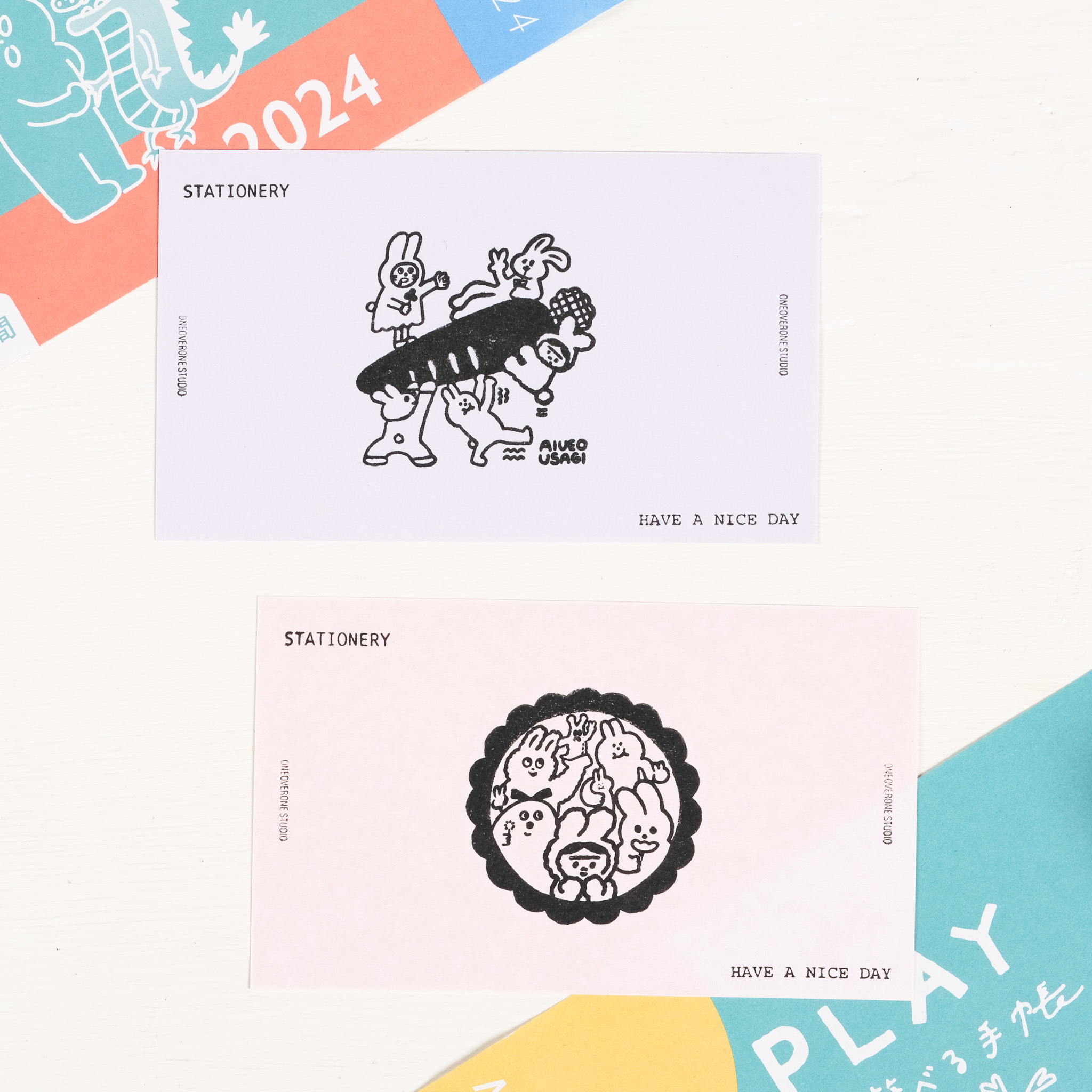 AIUEO USAGI Stamp / AIUEO / JAPAN