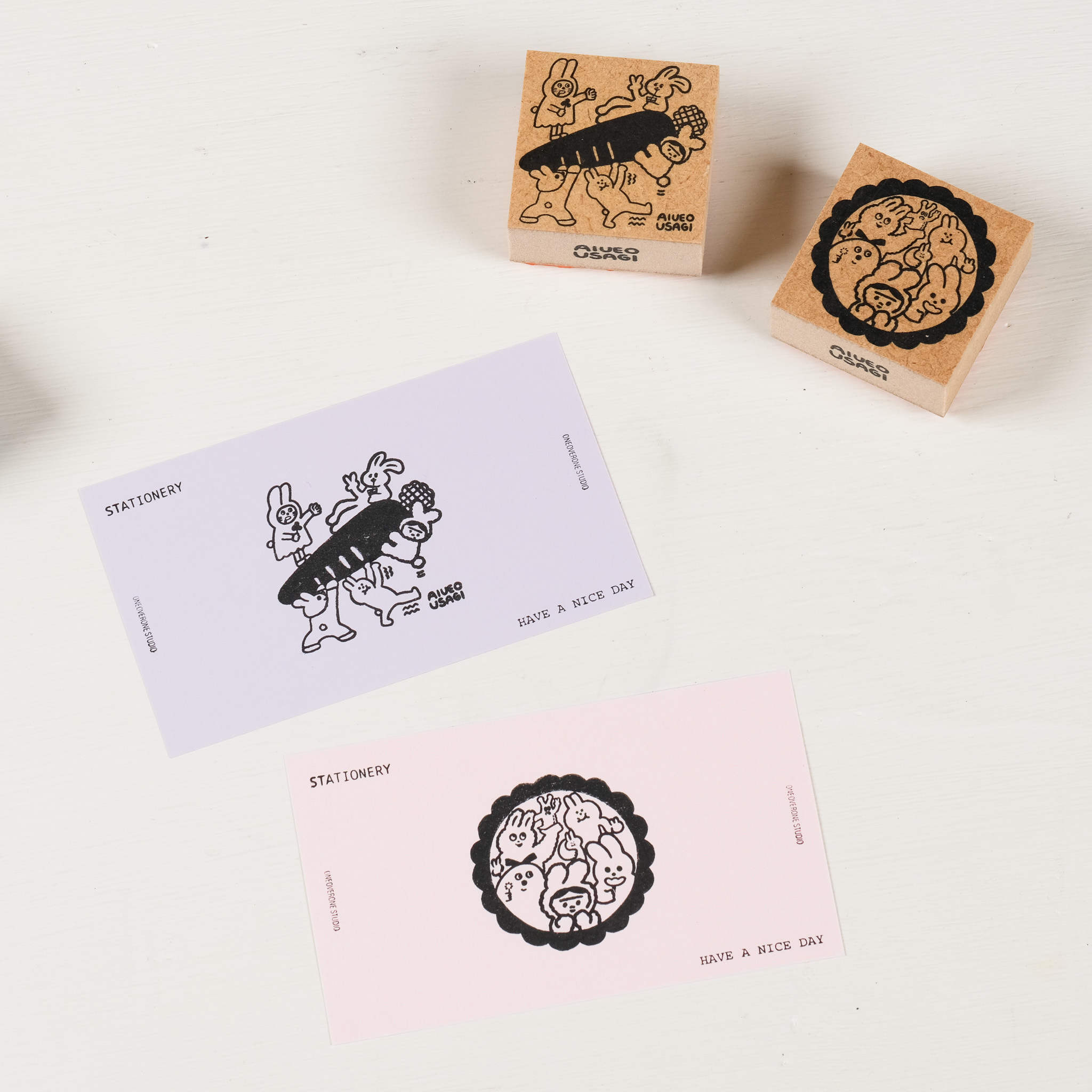 AIUEO USAGI Stamp / AIUEO / JAPAN