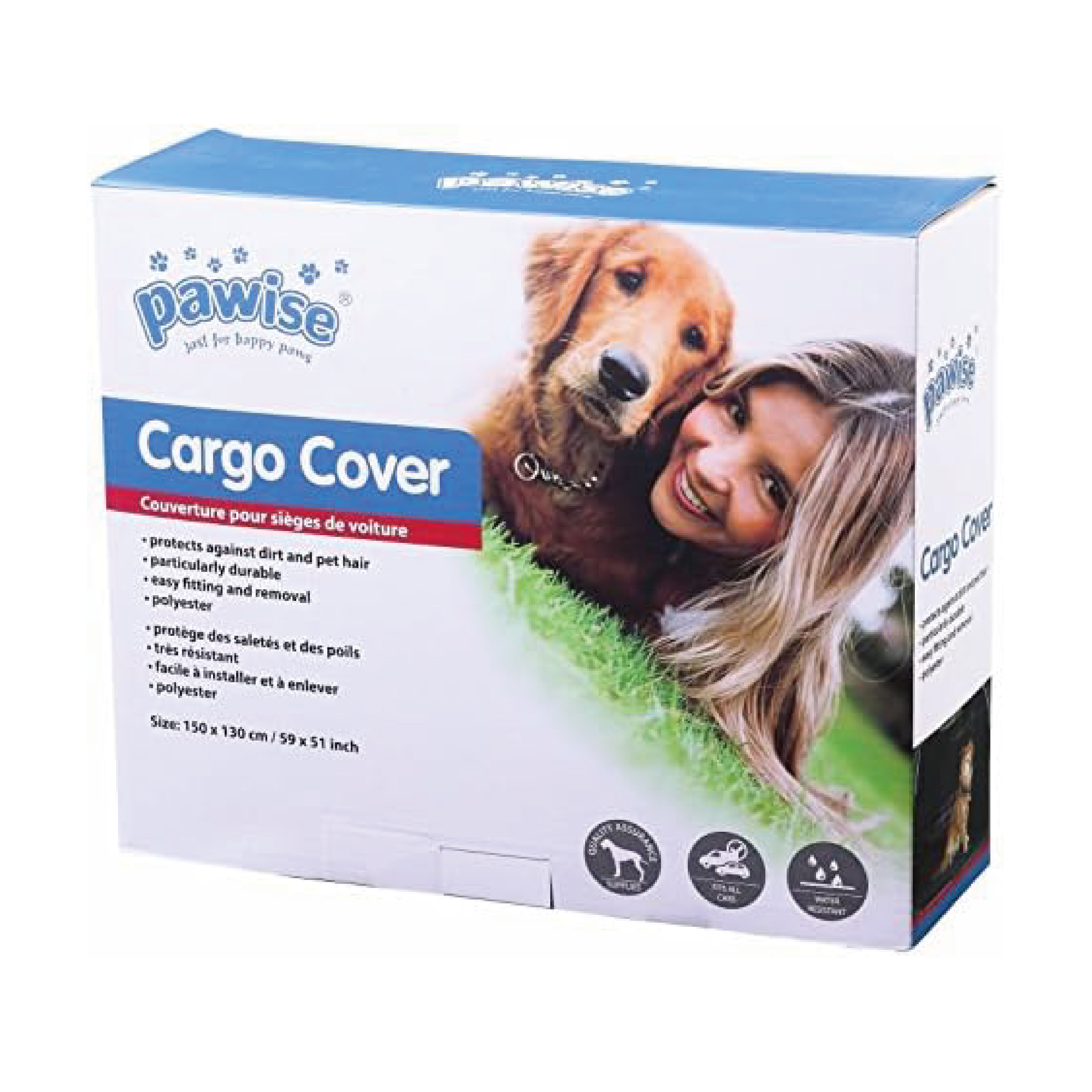 Pawise｜後備箱保護罩 144 x 120 厘米 (No.12511)