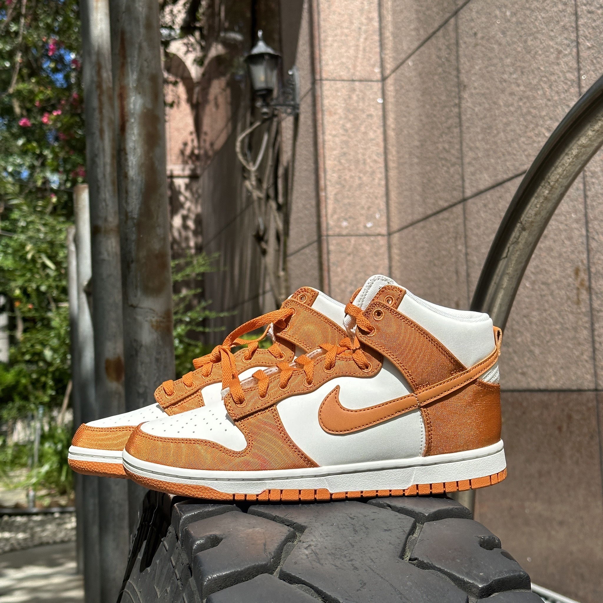 Nike 休閒鞋Dunk Hi Retro SE Monarch 棕白高筒男鞋DV722