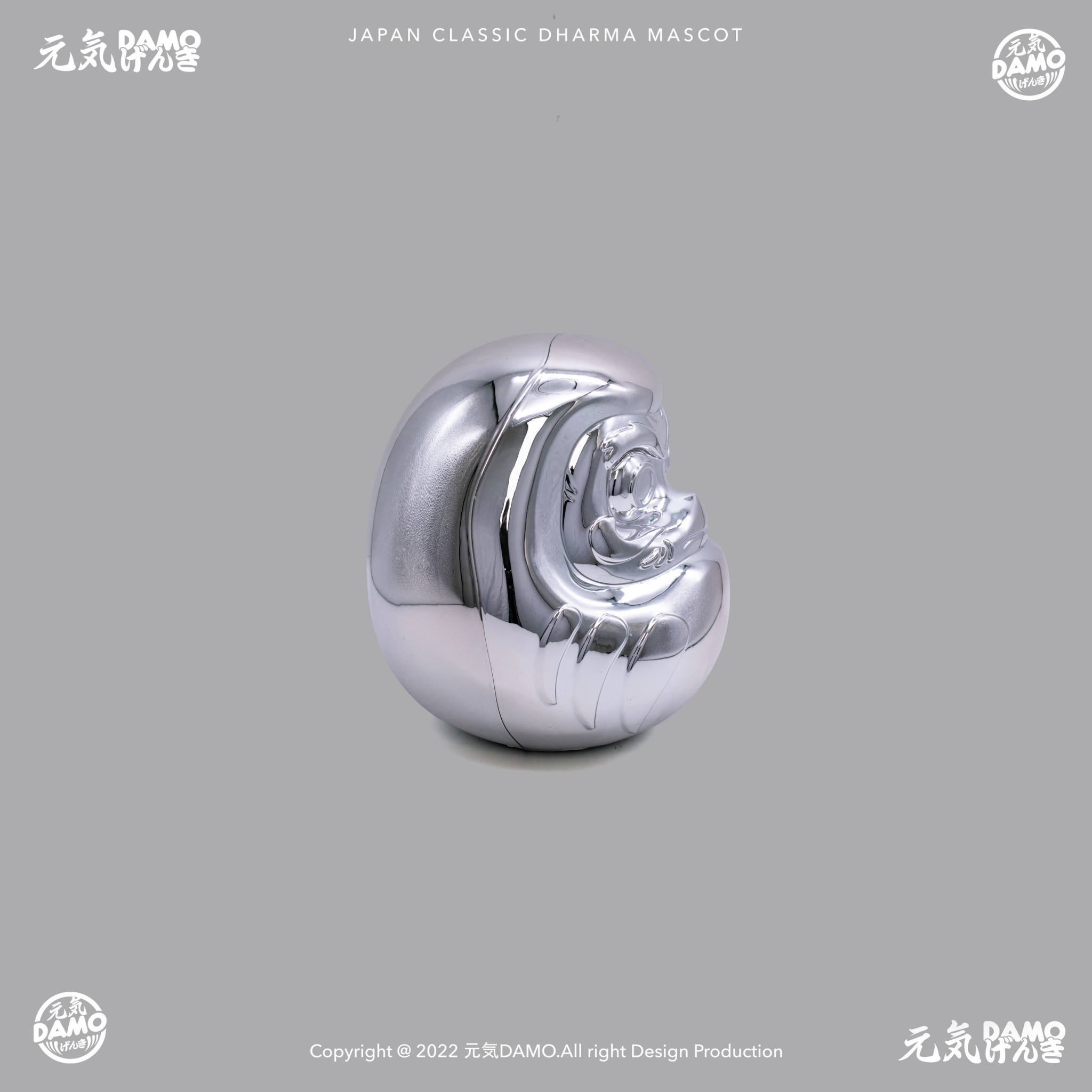 XCTRL 元気小DAMO(達摩不倒翁)-鍍銀