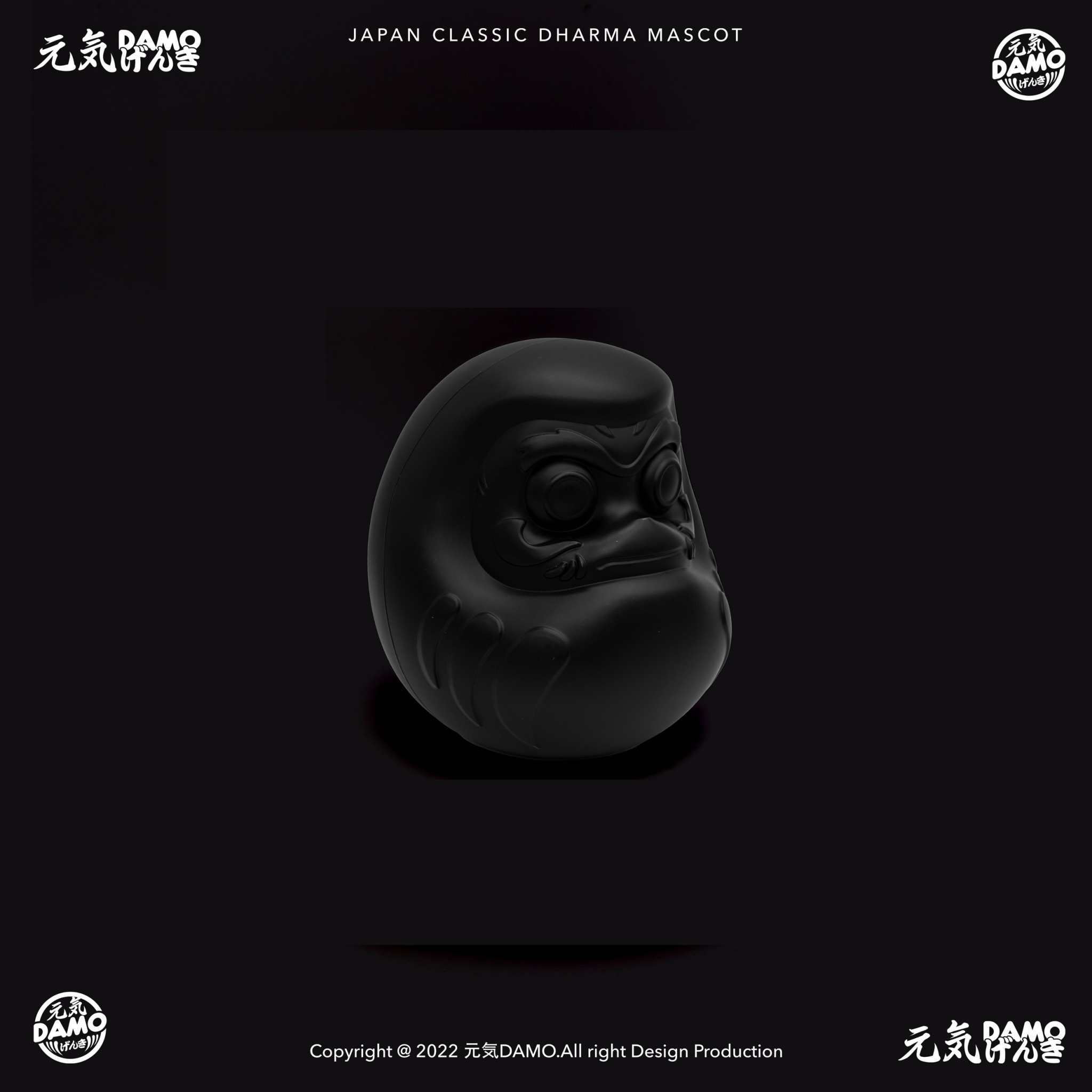 XCTRL 元気小DAMO(達摩不倒翁)-消光黑