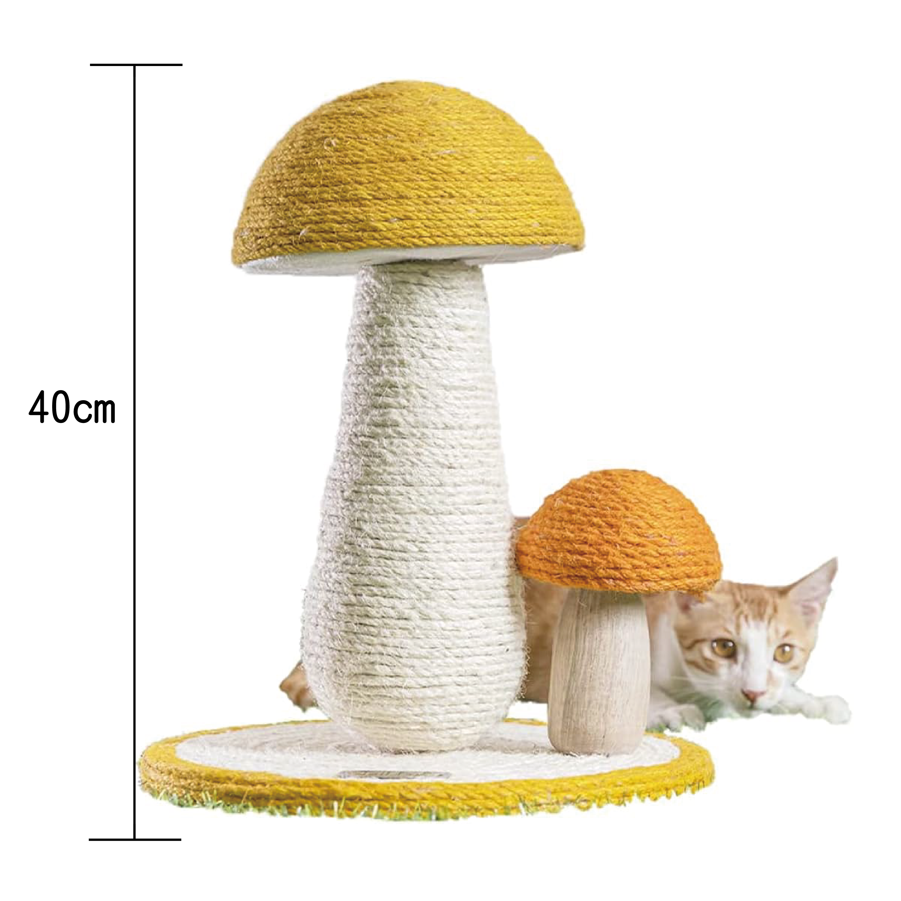 Pawise｜蘑菇貓抓柱 30x40 cm (No.28617)