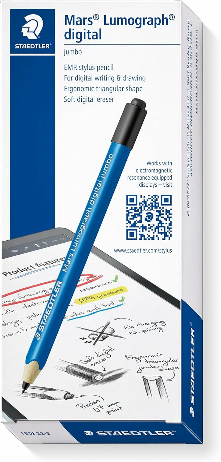 Staedtler Mars Digital Jumbo 180J 22nd EMR Stylus with