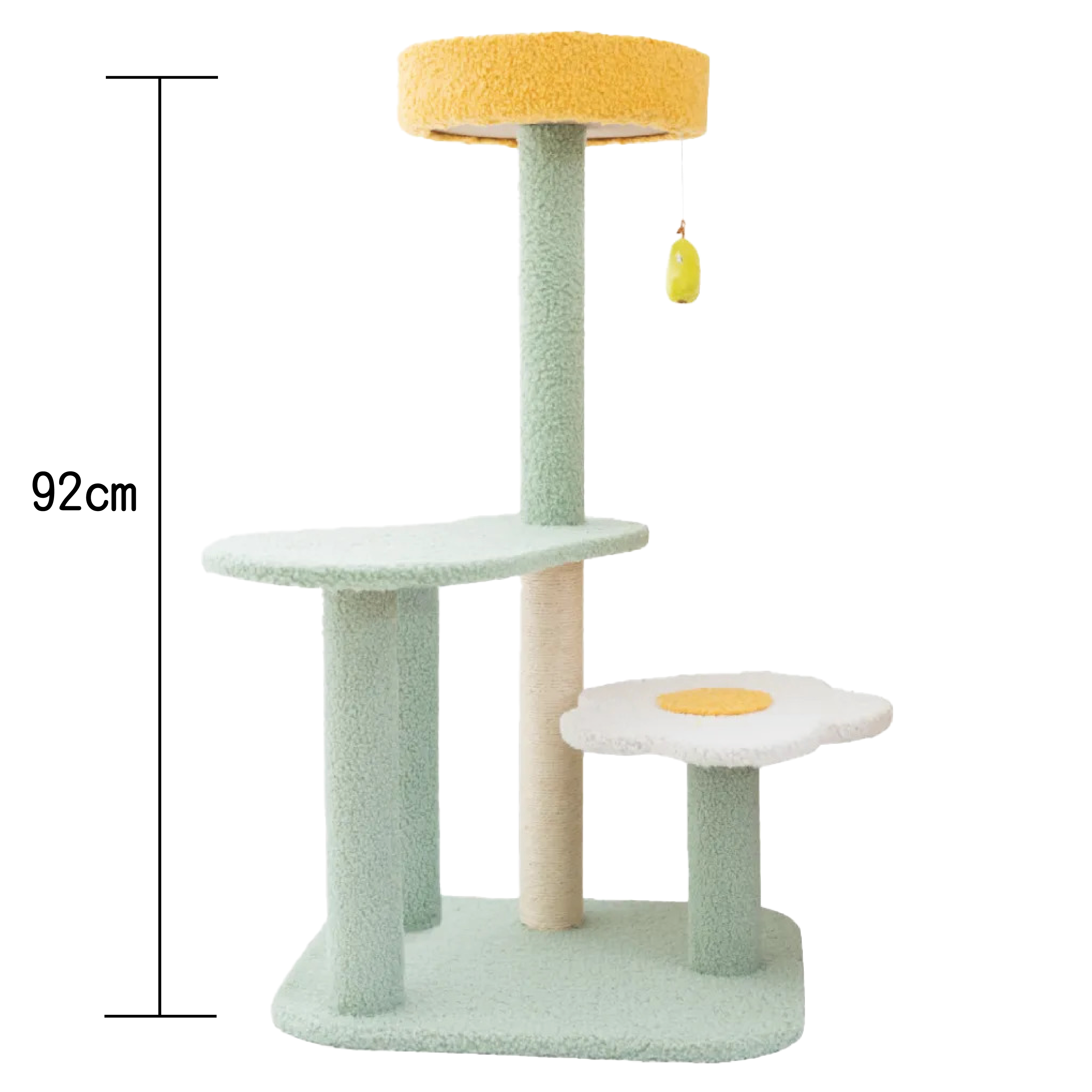 Pawise⎜雞蛋花休息貓台 (綠白色) 49*37*92cm (No.28658)