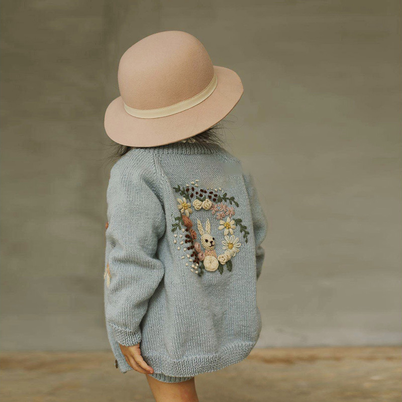 knit rabbit coat