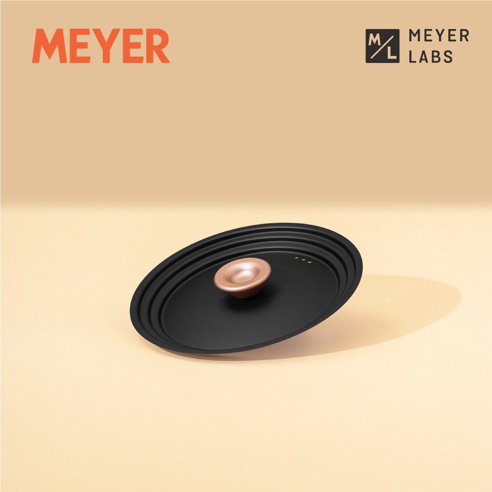 《MEYER Accent》不鏽鋼萬用鍋蓋 20-22-24 CM 鍋型適用(微金亞光黑)
