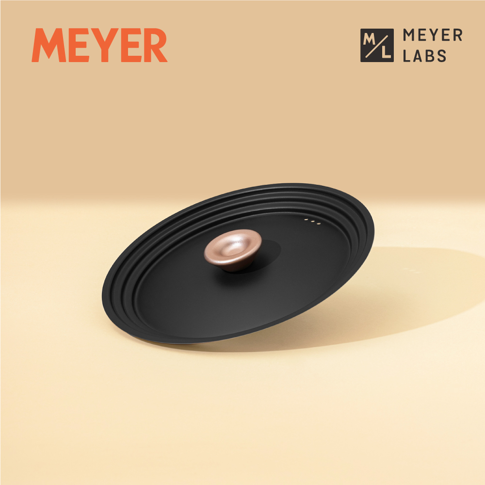 《MEYER Accent》不鏽鋼萬用鍋蓋 24-26-28 CM 鍋型適用(微金亞光黑)