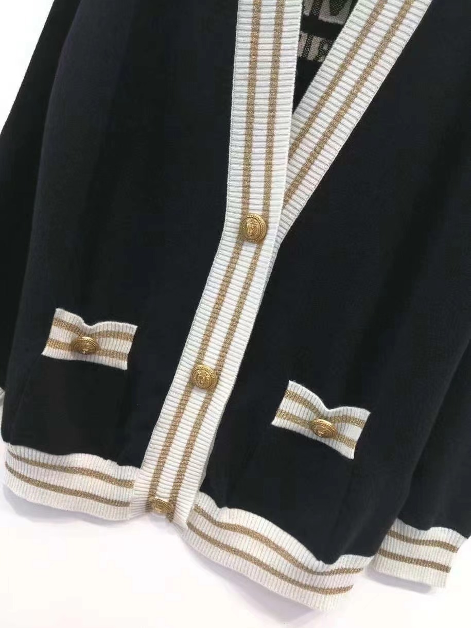 Balmain 後背logo提花開衫 -T