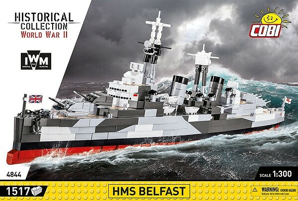 Cobi: WWII War Ship 4844 HMS Belfast (1517pcs)