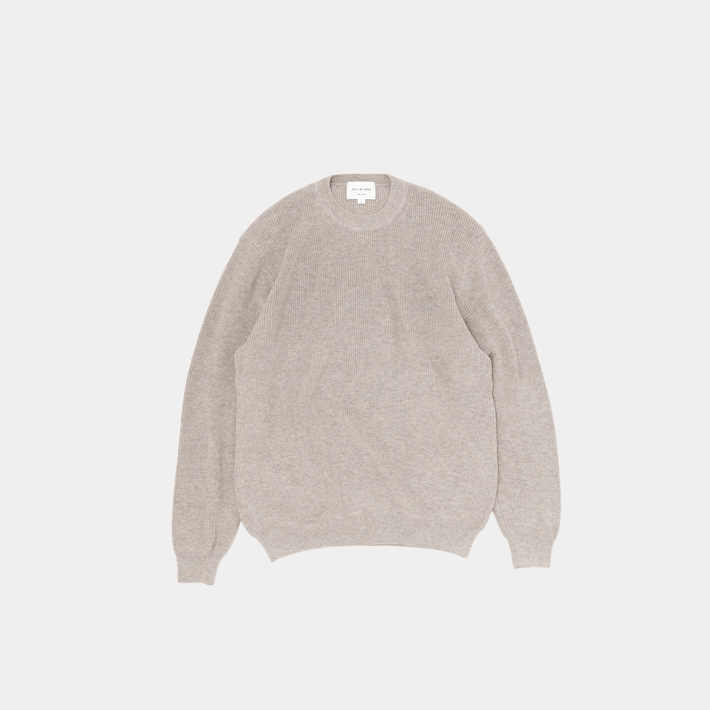 STILL BY HAND - Yak blend cotton sweater / 2COLORS