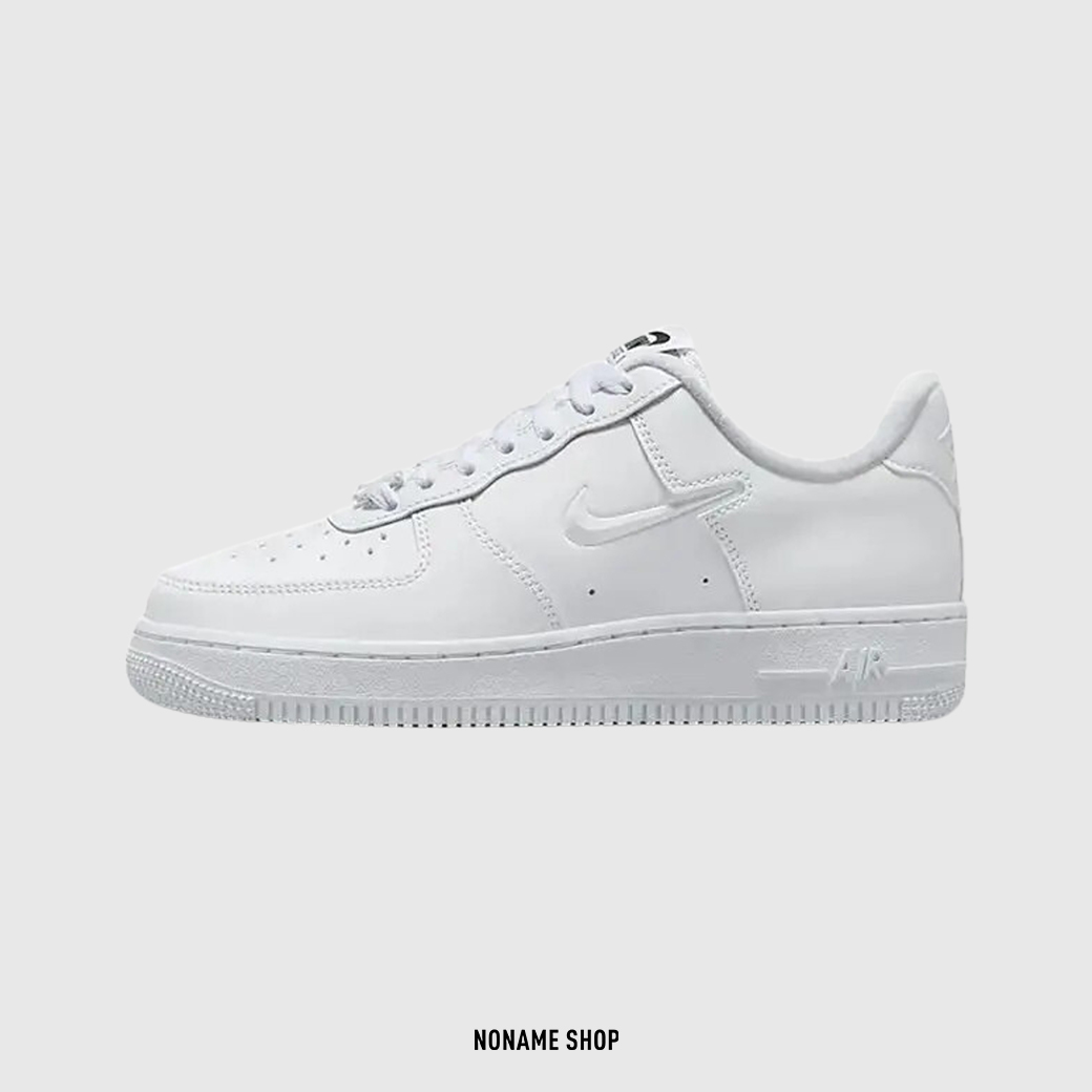 NIKE AIR FORCE 1 LOW JUST DO IT "TIE DYE SWOOSH" 珍珠 反光 全白 (女款)