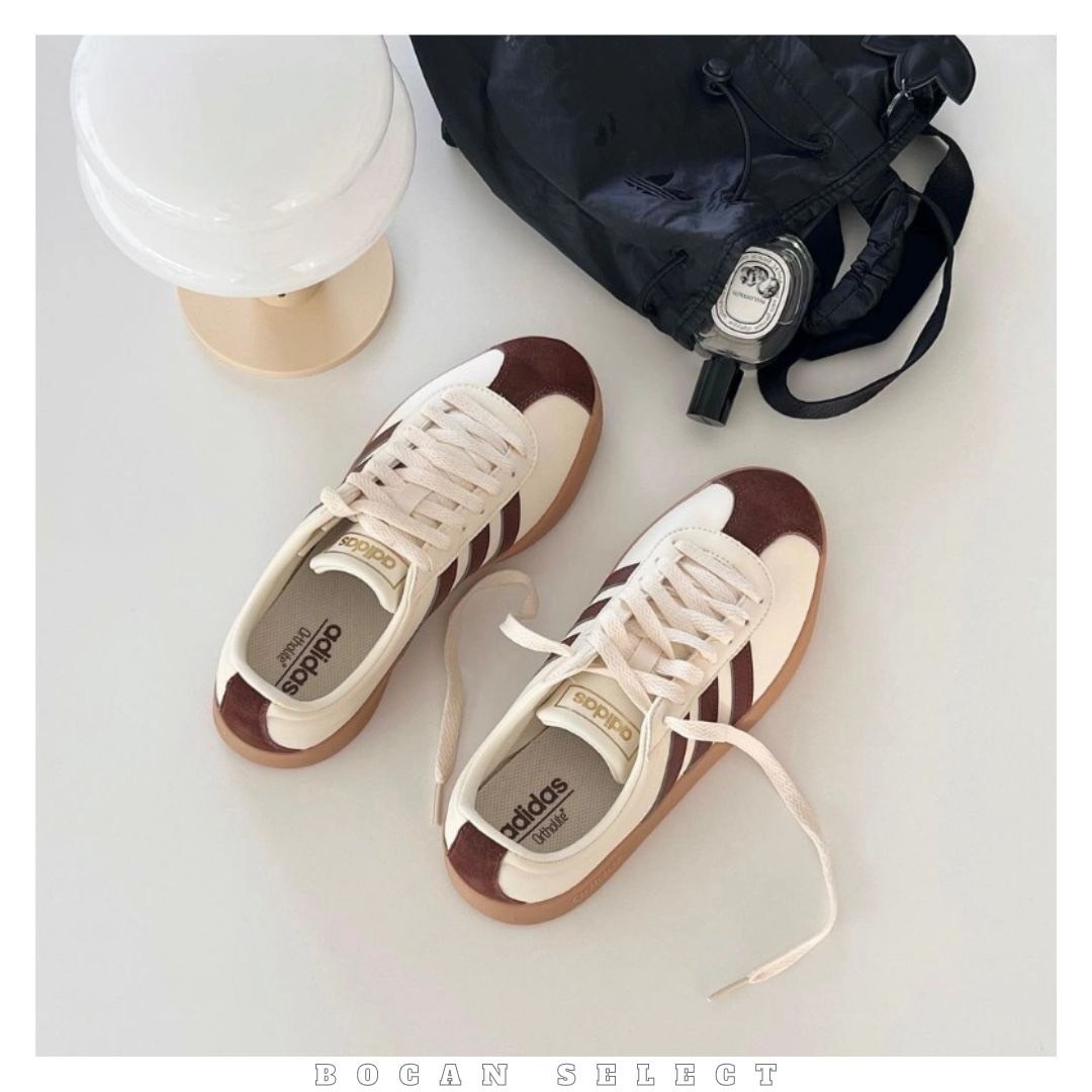 ADIDAS NEO VL court  焦糖 布丁 大地色（ID6016）