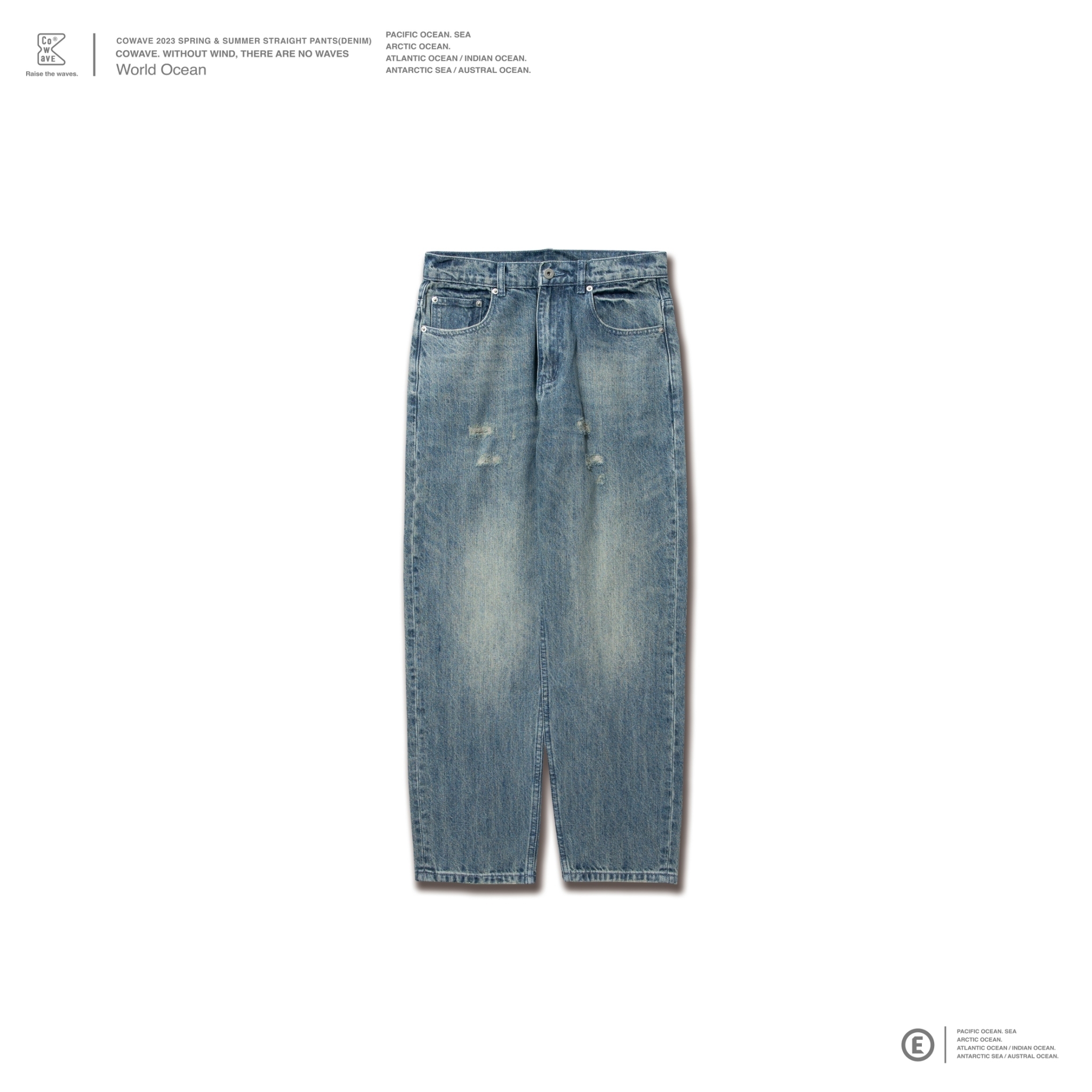 Cowave 2023 Spring & Summer Straight Pants (Denim)