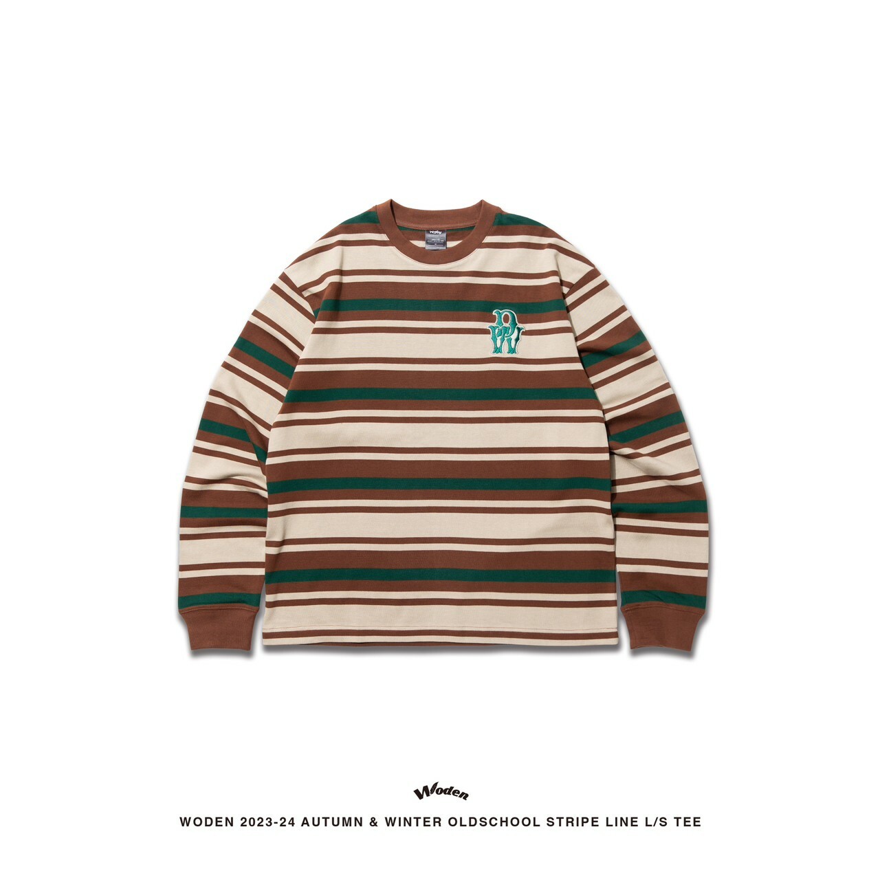 WODEN 2023-24 Autumn & Winter 002 Oldschool Stripe Line L/S Tee