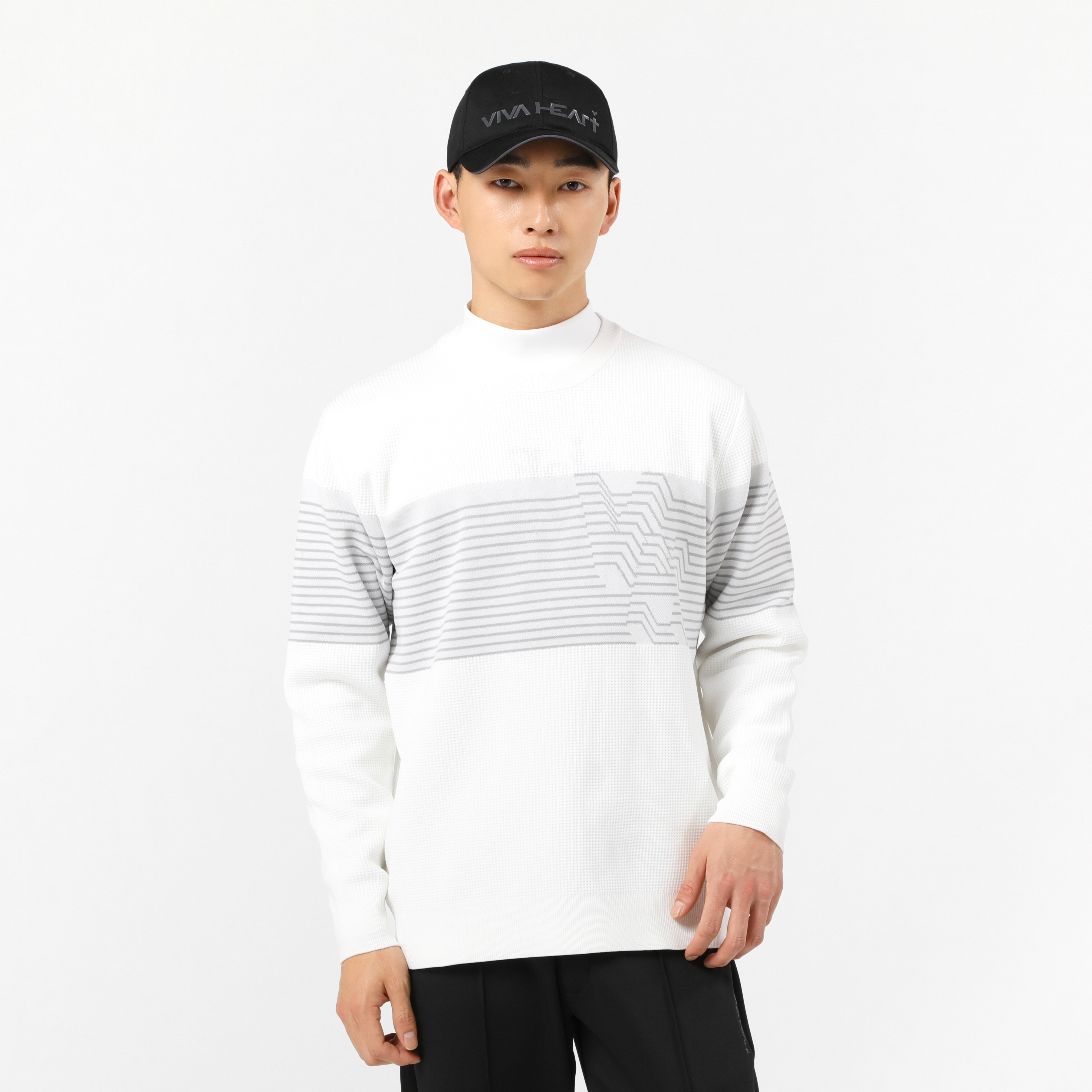 男士-華夫格輕量針織衫