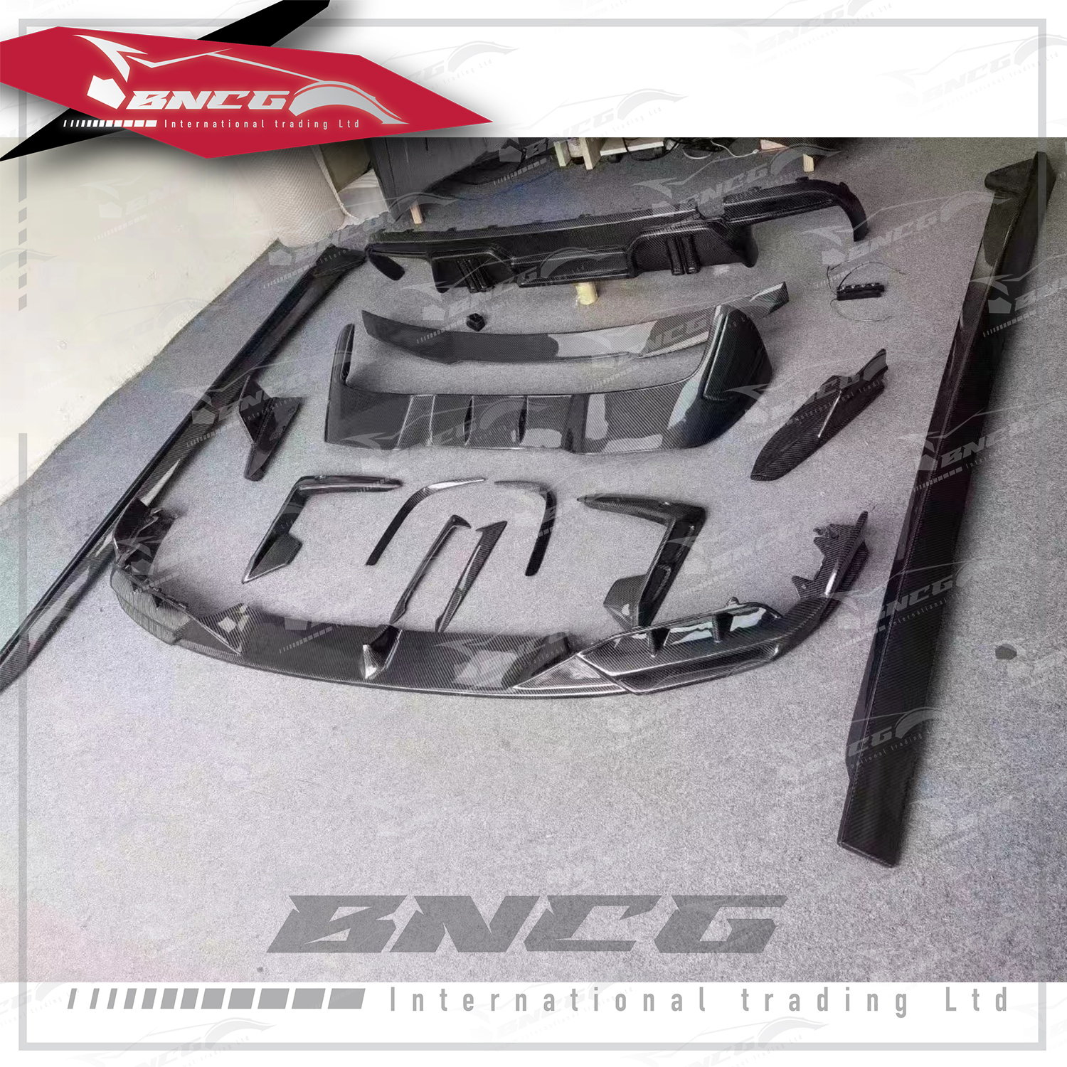 寶馬 BMW G05 X5卡夢 碳纖維 Larte款 前下巴 側裙 後下巴含包角 霧燈罩 中翼 頂翼 前風刀 後風刀 引擎蓋