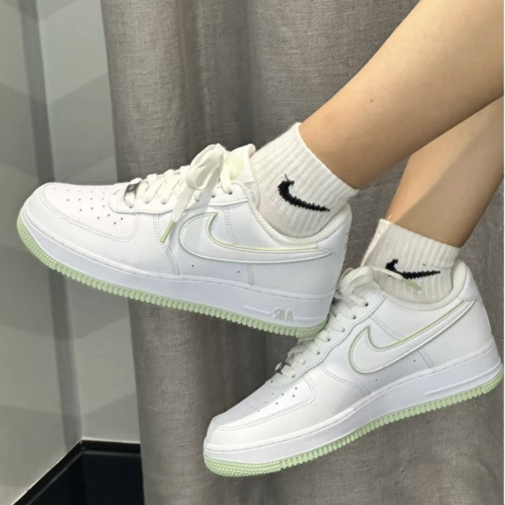 Nike Air Force 1 Low "Honeydew" 薄荷綠滾邊 白底 低筒休閒鞋