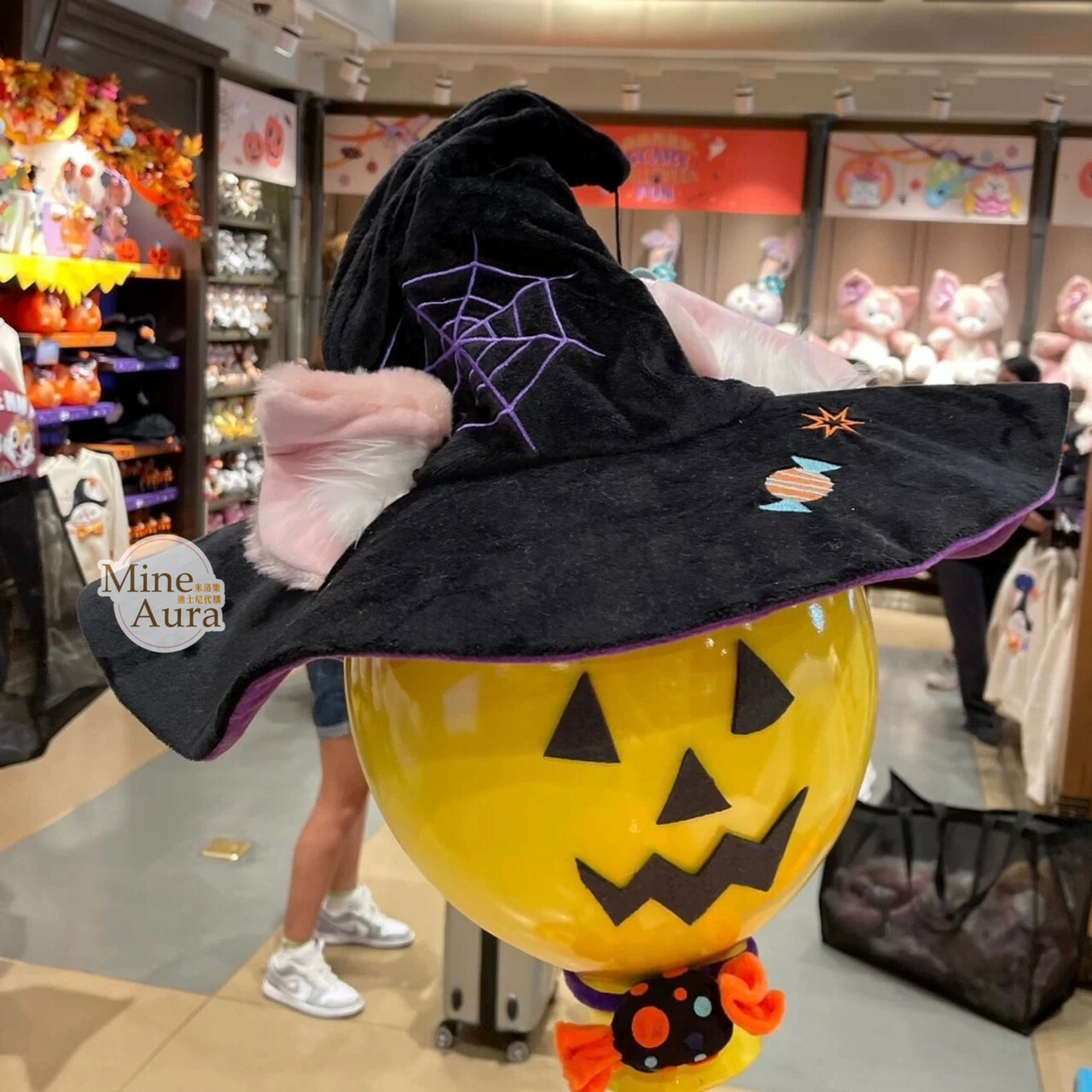 (限時特價) 2023萬聖節限定 達菲 Duffy 和朋友們系列 玲娜貝兒 Lina bell 立體耳朵 女巫 造型帽 帽子 -上海迪士尼樂園