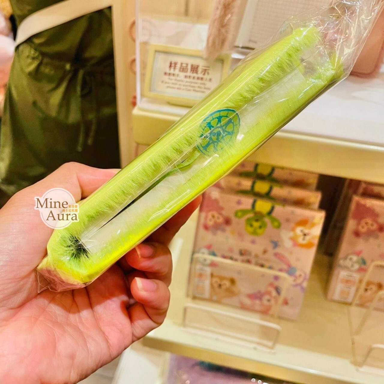 奧樂米拉 海龜 OluMel 大頭 絨毛 毛毛造型 筆記本 記事本 簽名本 -上海迪士尼樂園