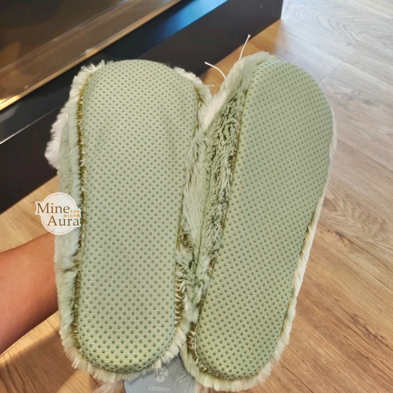 傑拉托尼 畫家貓 Gelatoni 絨毛大頭造型 室內拖鞋 -上海迪士尼樂園