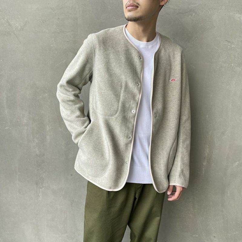 DANTON / Fleece Collarless Jacket