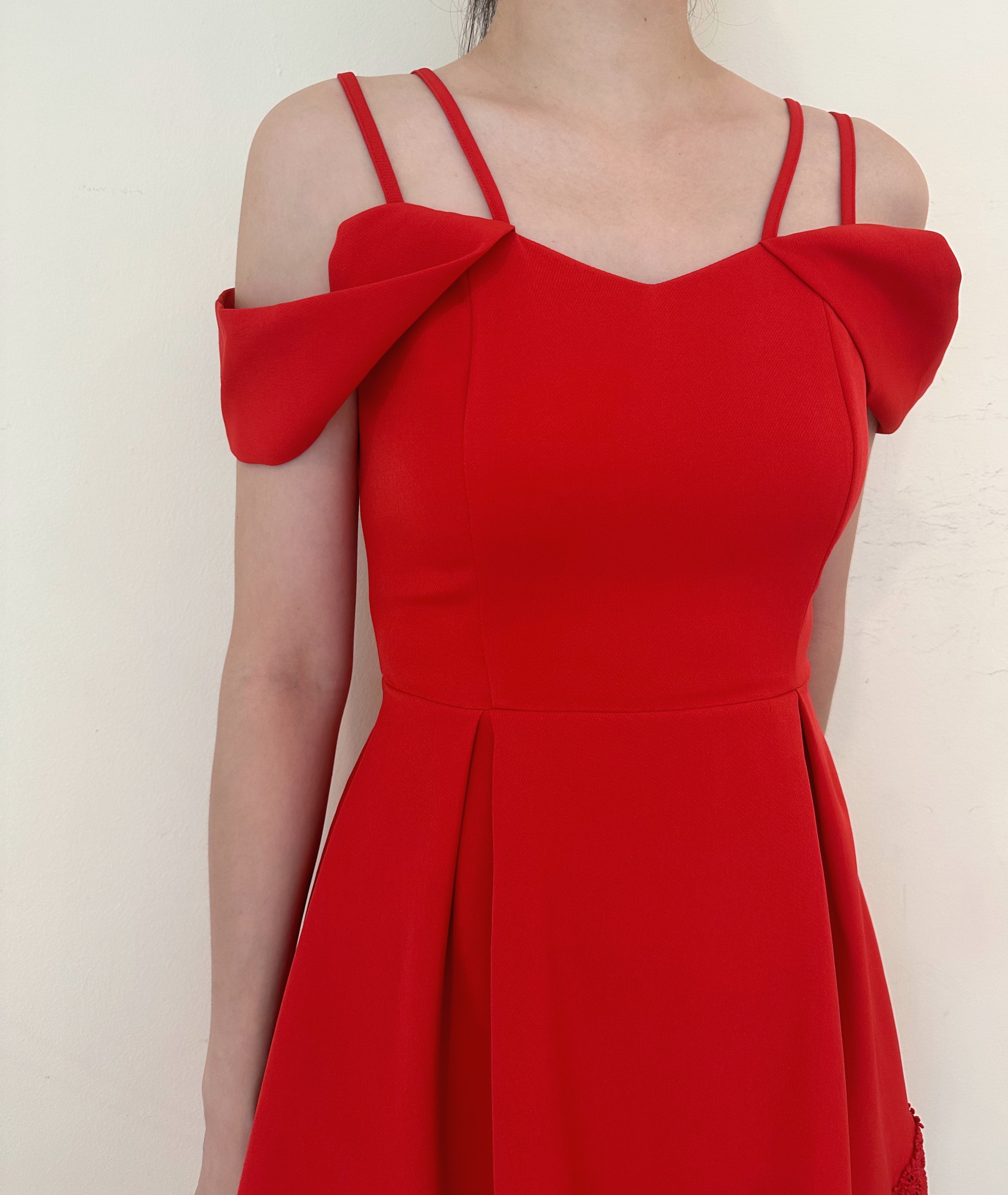 ST COLD SHD COTTON TIERED DRESS