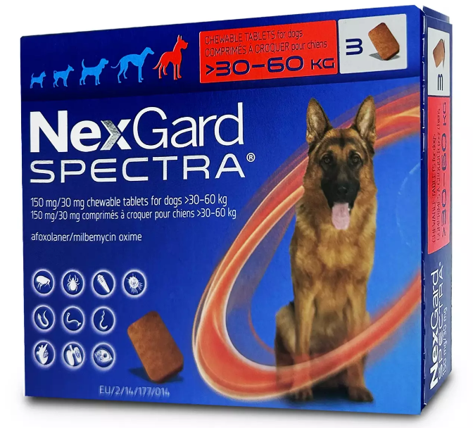 NexGard SPECTRA® 30-60kg 驅蟲 咀嚼片