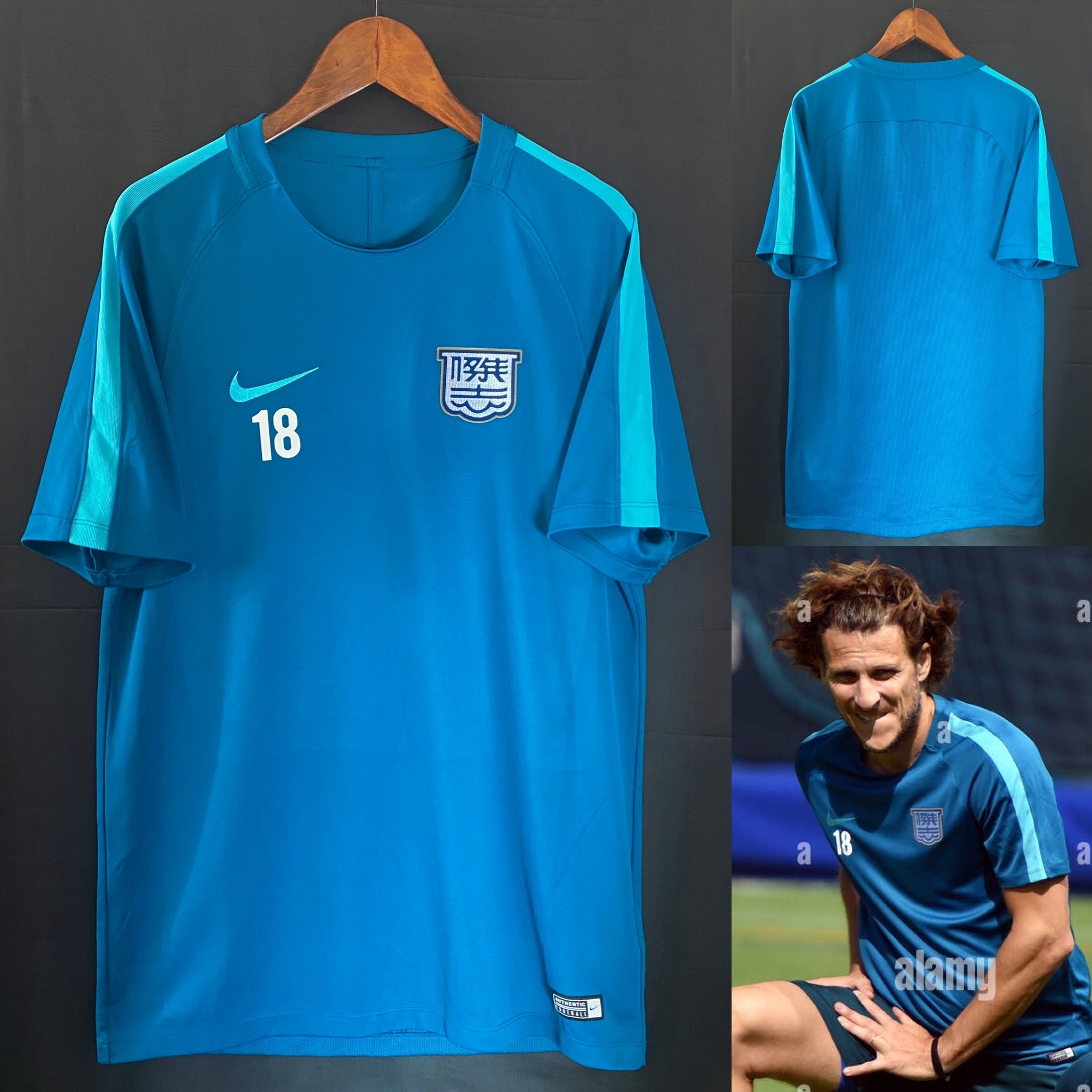 Kitchee 2017-2018 Diego Forlan match worn training shirt