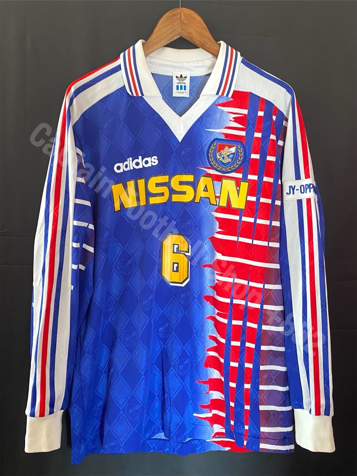 (支給品) 橫濱水手 1994-1996 Adidas 盃賽版主場長袖 落場版球衣