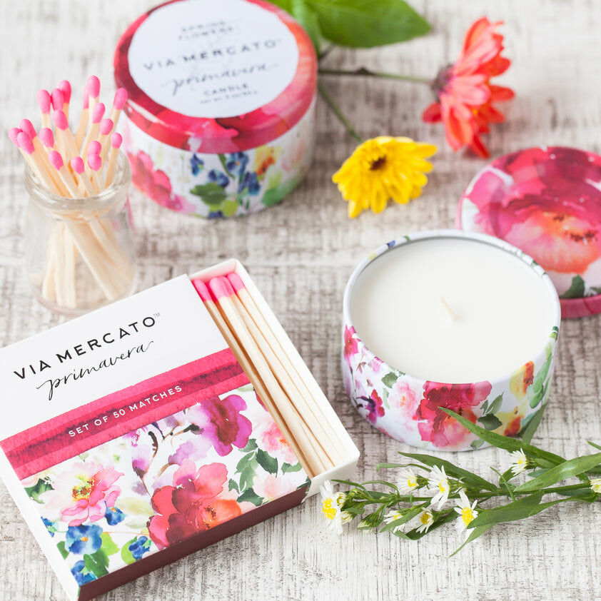 【VIA MERCATO】Primavera Mini Candle - Spring Flowers