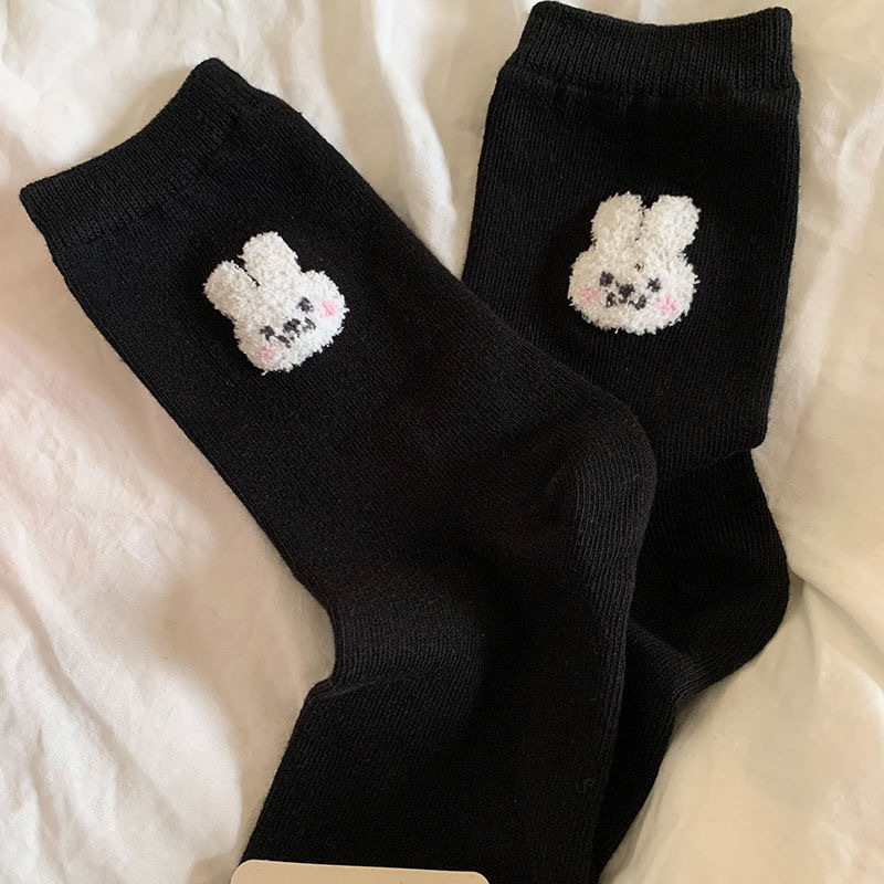 《3033》♾️韓國綠色小羊兔子中筒襪